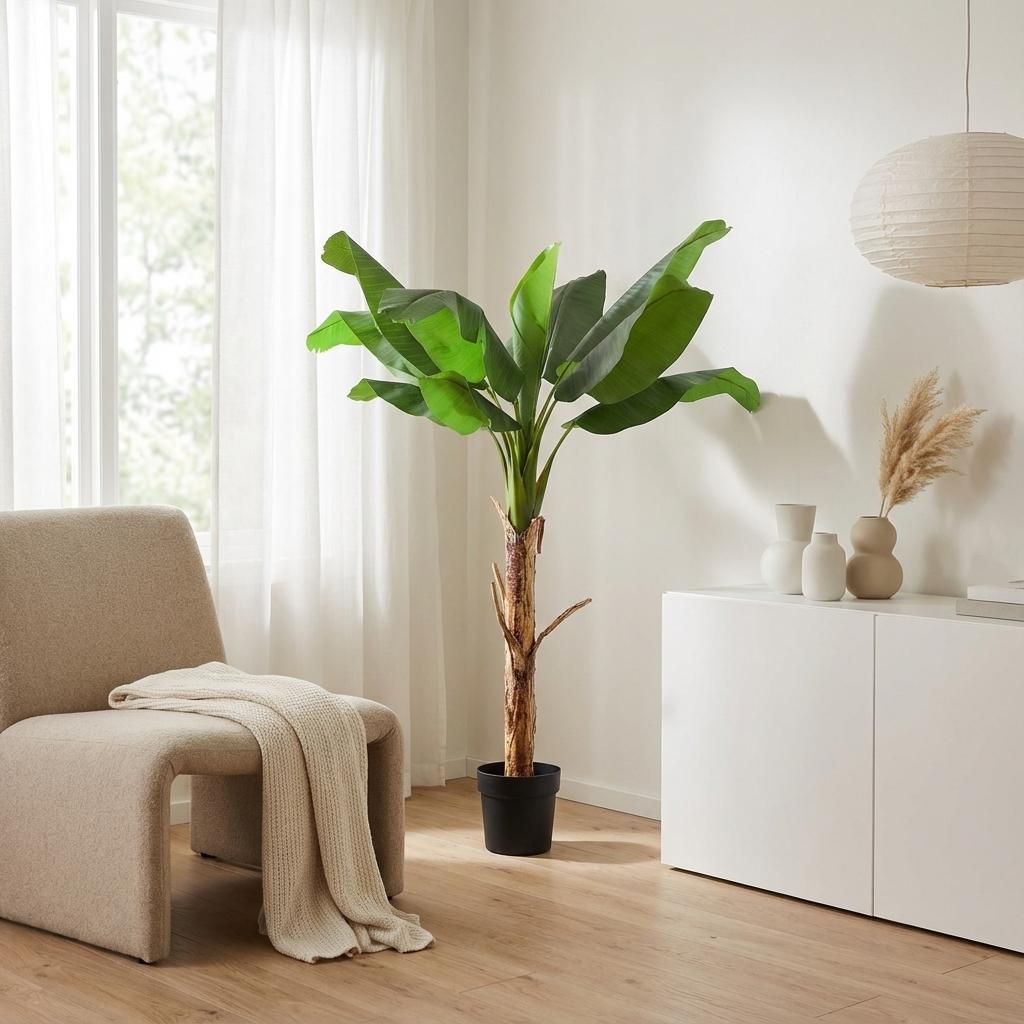 🌿 Kunst Bananenplant Musa – Tropische Kunstplant