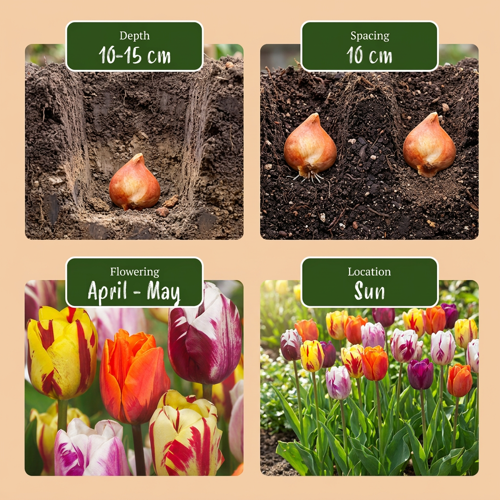 🌷 Tulipa Flaming Beauty Mix – Tulp | (30 stuks)