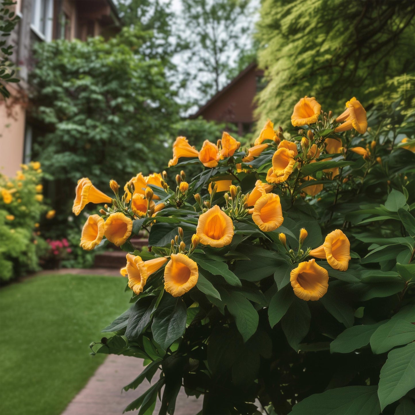 🌼 Campsis radicans ‘Flava’ – Trompetbloem (2 Stuks)