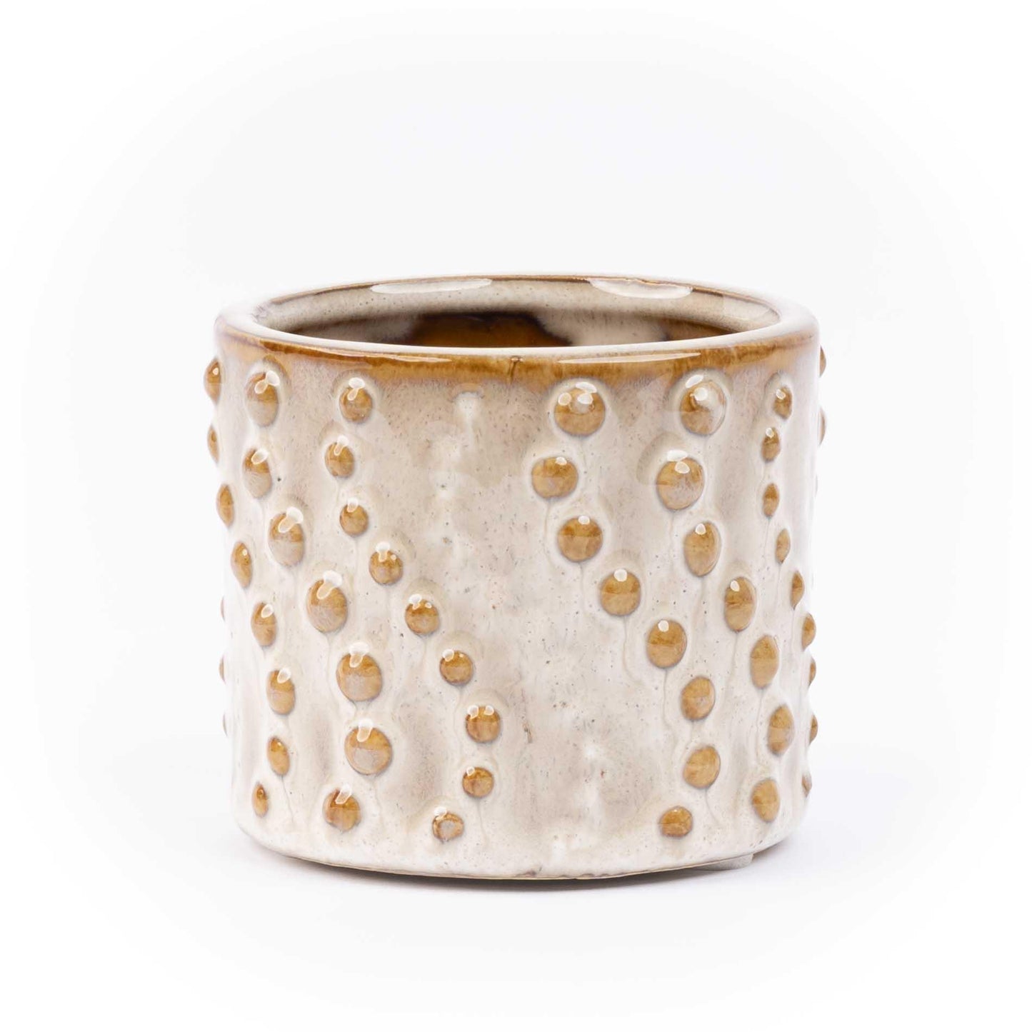 🌿 Mini Pot Madrid – Keramische Mini Bloempotten in Natuurlijke Kleuren | (6 stuks)