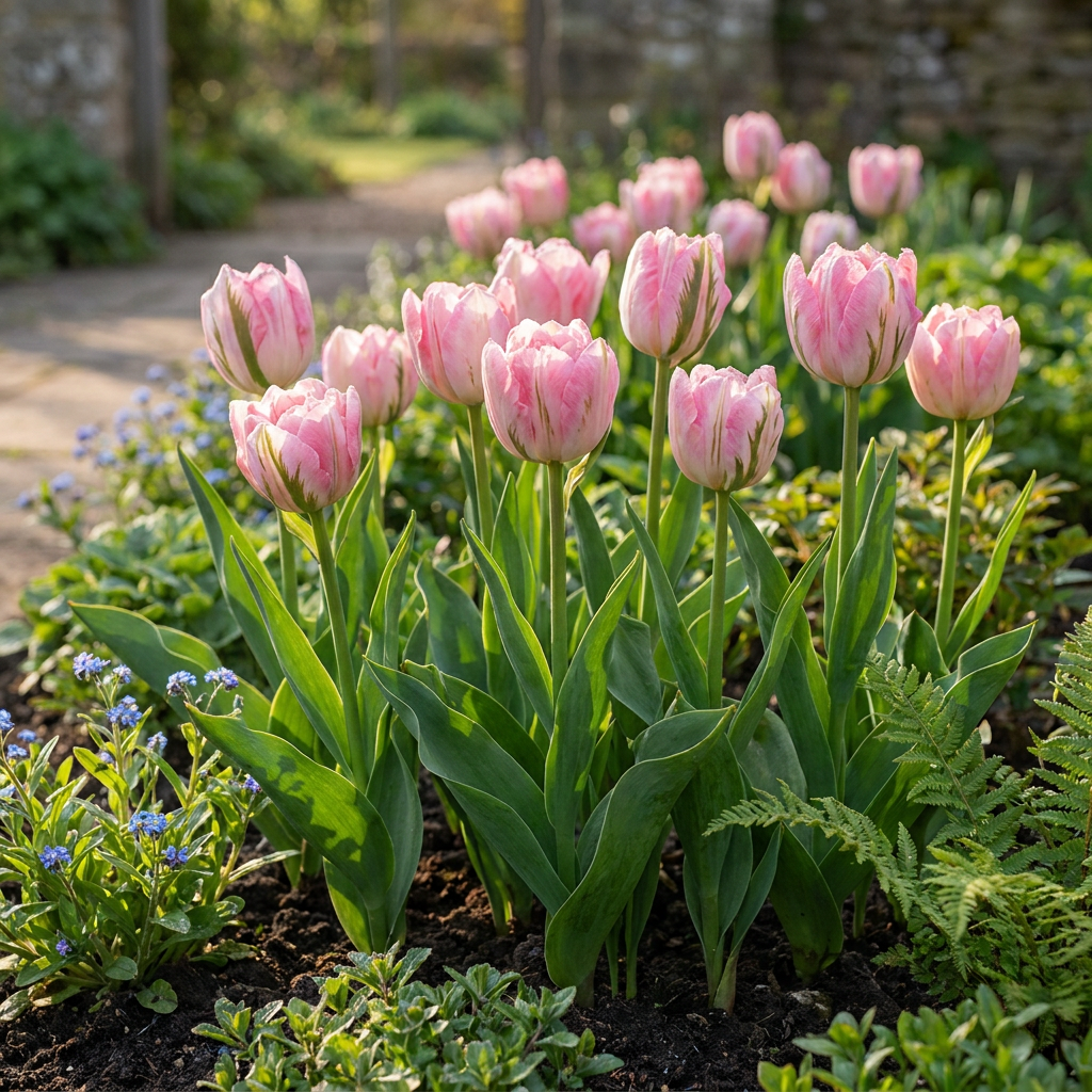 🌷 Tulipa Double Pink – Dubbele roze tulp | (24 stuks)