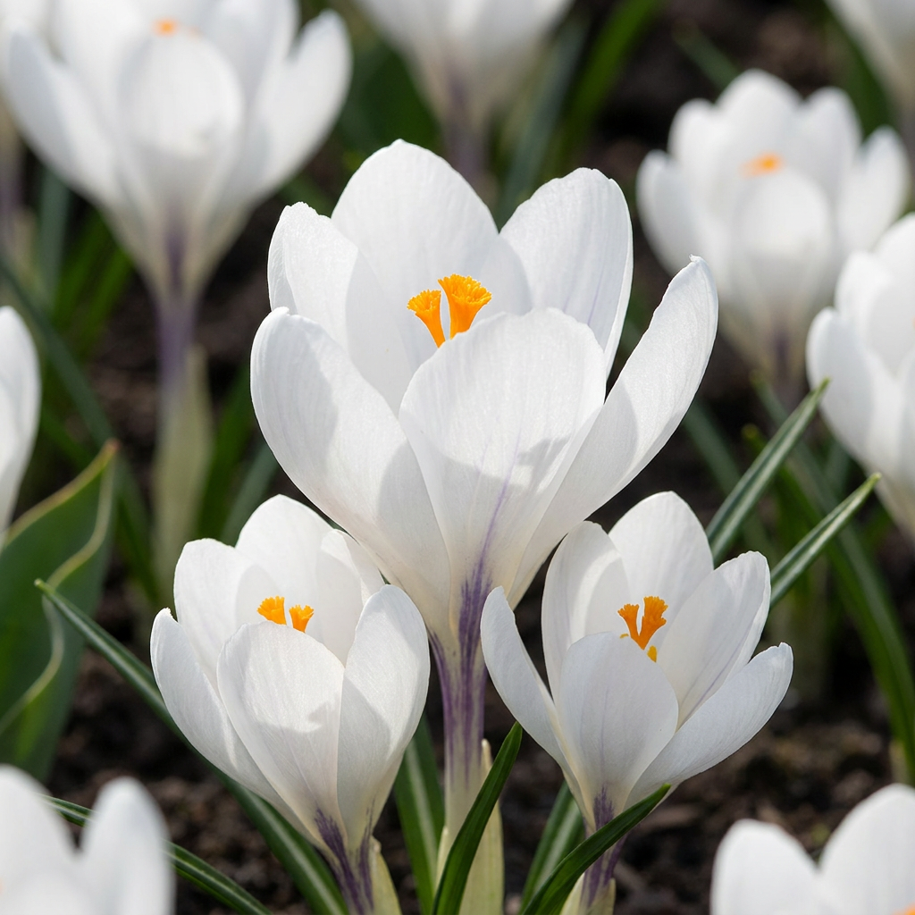 🤍 Crocus White – Witte krokus (240 stuks)