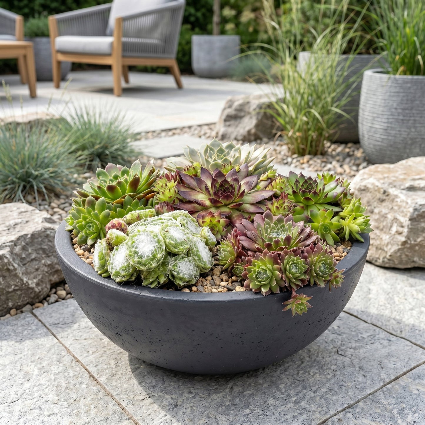 🌵 Sempervivum Big Sam – Huislook | Winterharde Vetplant | (12 stuks)
