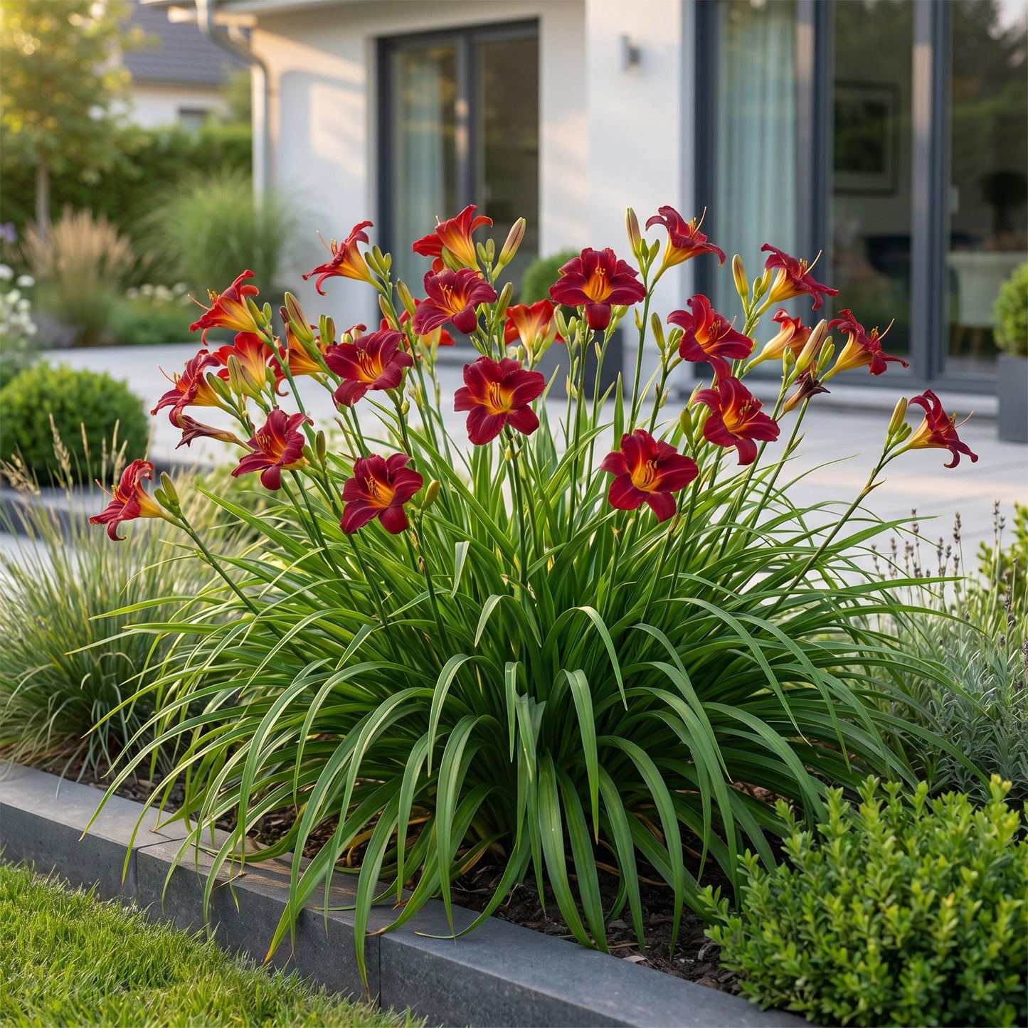 🌿 Hemerocallis 'Autumn Red' – Rode Daglelie | 3 stuks