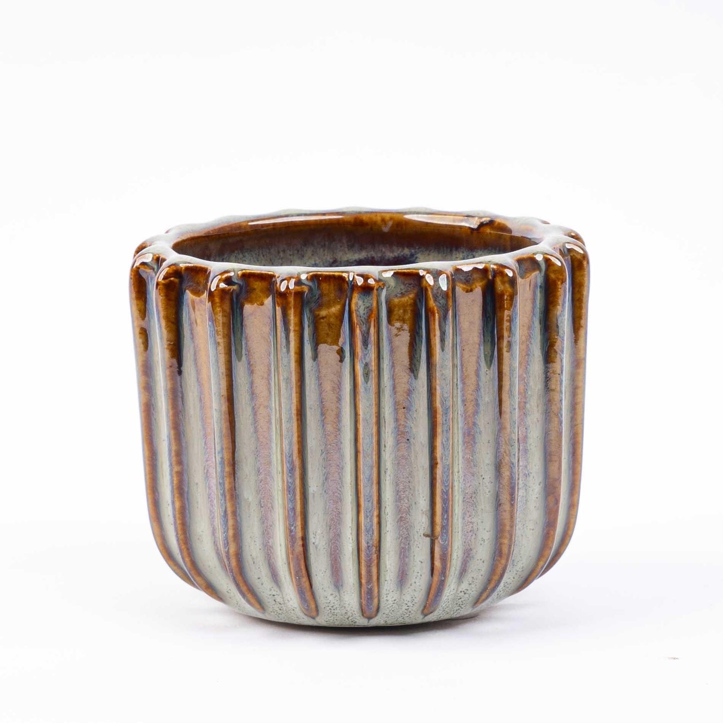 🌿 Pot Set Barcelona – Set van Keramische Bloempotten in Natuurlijke Aardetinten | (6 stuks)