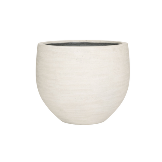 🪴 Jumbo Orb Ivory Washed – Exclusieve Designpot met Tijdloze Elegantie | D88 x H70 cm