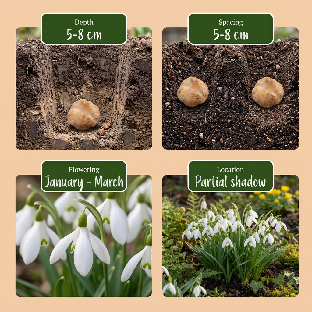 🤍 Galanthus elwesii – Groot sneeuwklokje (200 stuks)
