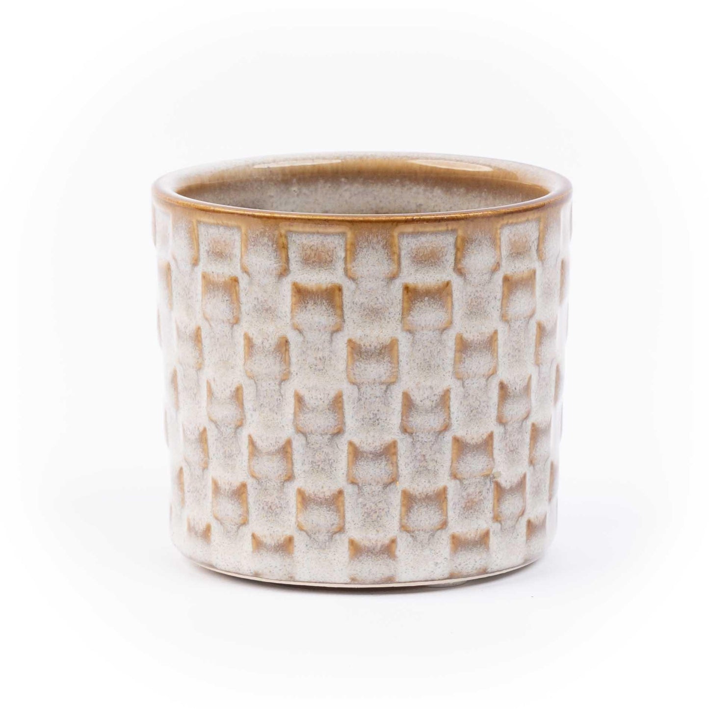 🌿 Mini Pot Madrid – Keramische Mini Bloempotten in Natuurlijke Kleuren | (6 stuks)