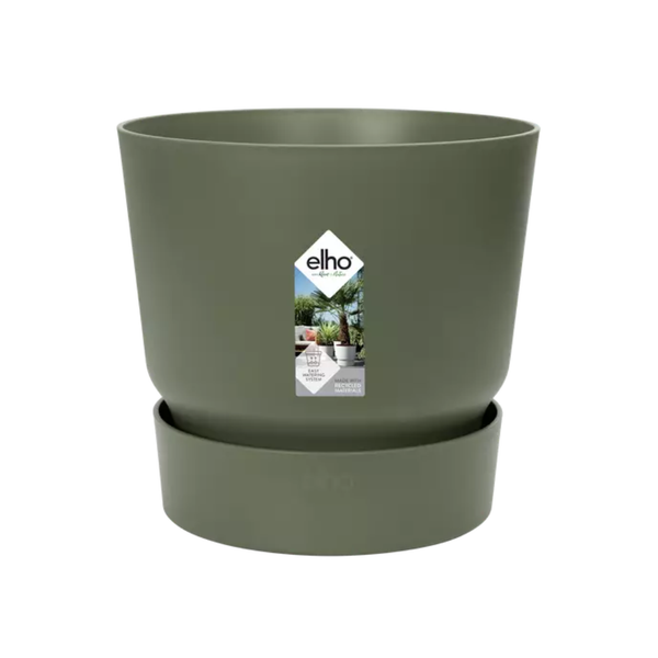 🪴 Elho Greenville Round Leaf Green – D20 cm