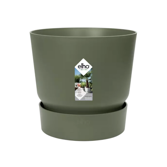 🪴 Elho Greenville Round Leaf Green – D20 cm