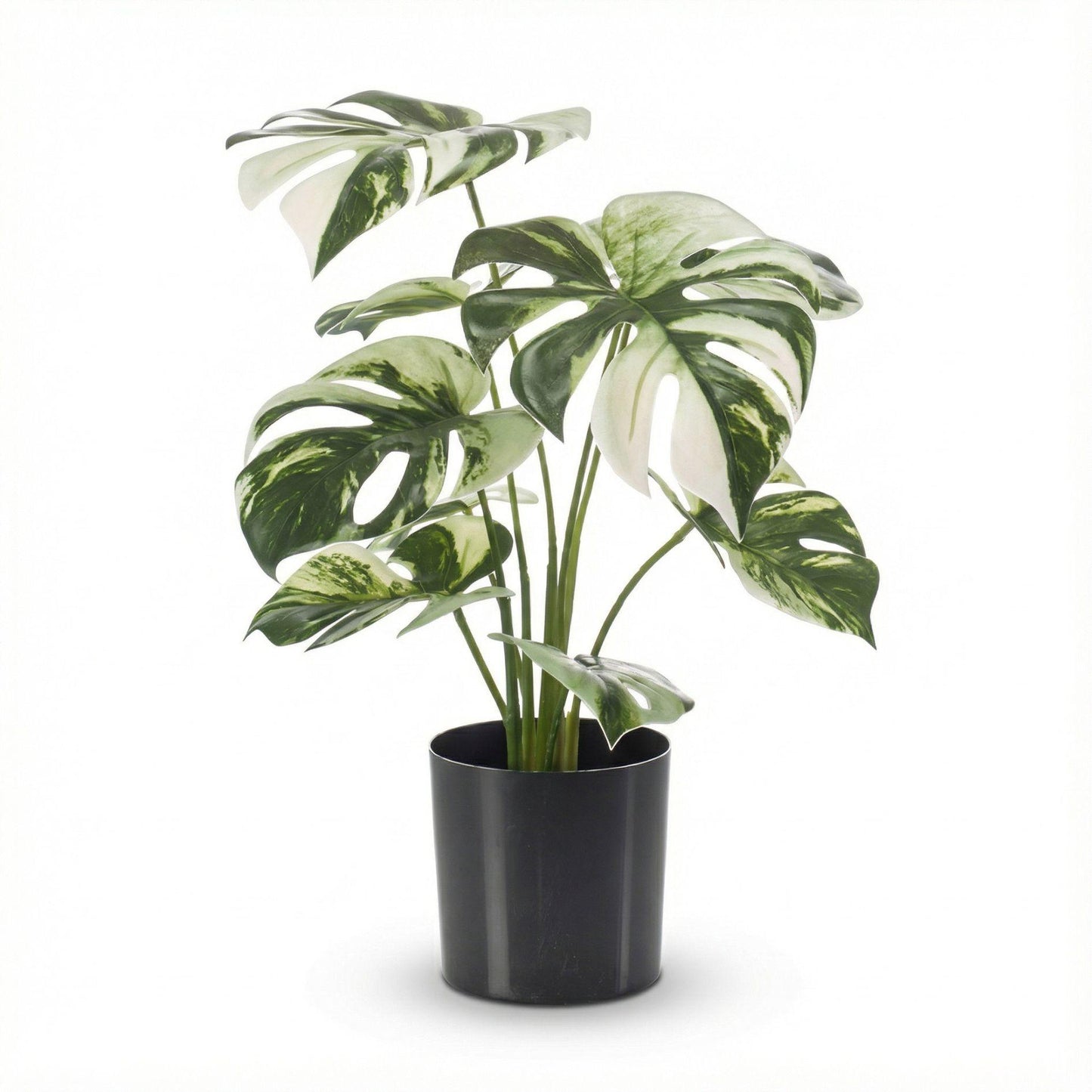 🌿 Kunst Monstera Bush in Pot – Decoratieve Kunstplant