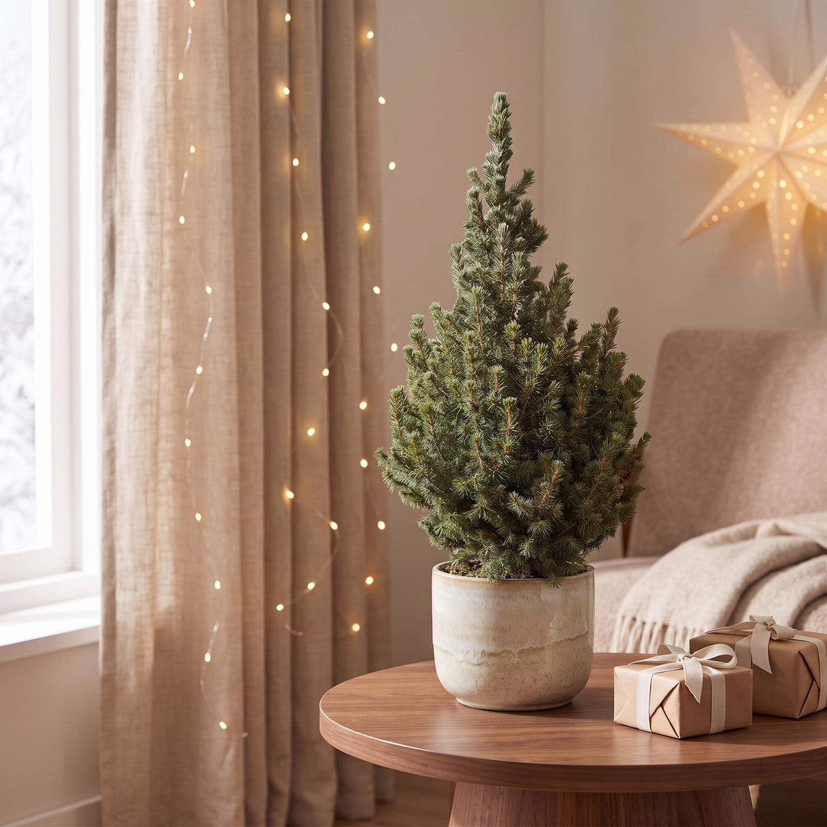🎄 Picea glauca ‘Sander’s Blue’ – Blauwe kegelspar voor een sfeervolle kerst