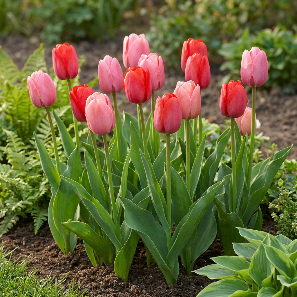 🌷 Tulipa Pink-Red – Roze-rode tulp (160 stuks)