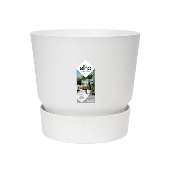 🪴 Elho Greenville Round White – D20 cm