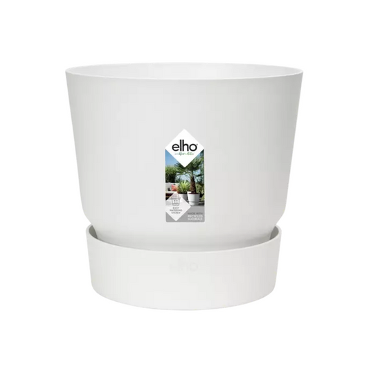 🪴 Elho Greenville Round White – D20 cm