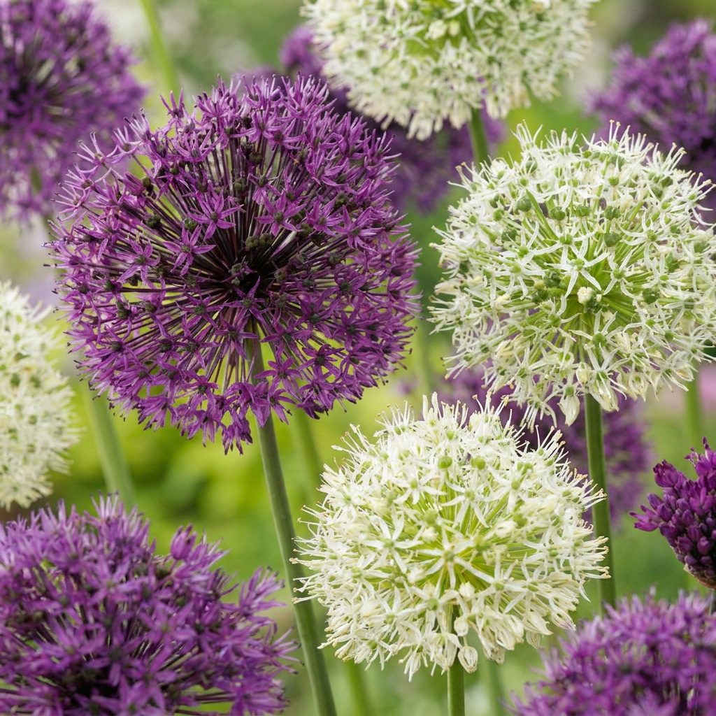 💜🤍 Allium Purple-White Mix – Sierui paars-wit mix (320 stuks)