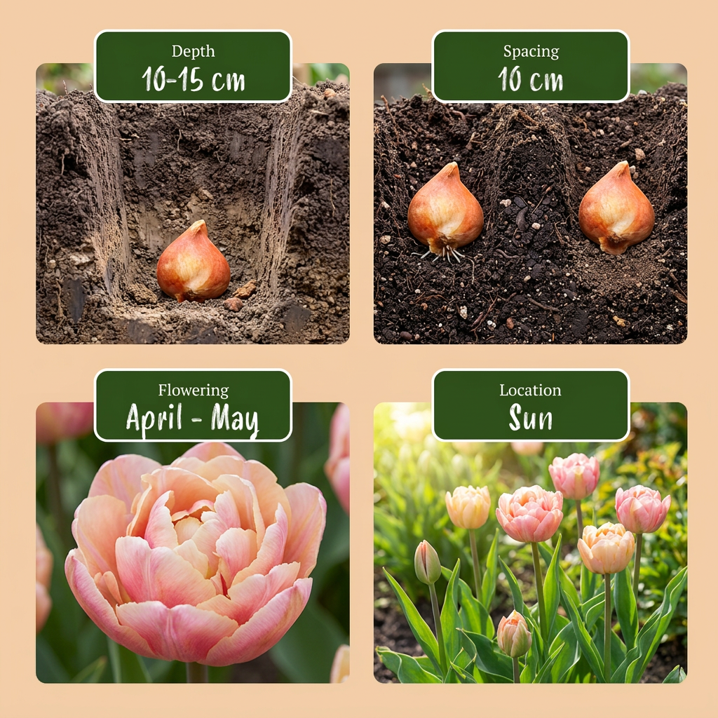 Tulipa ‘Peaches & Kisses’ | (24 stuks)