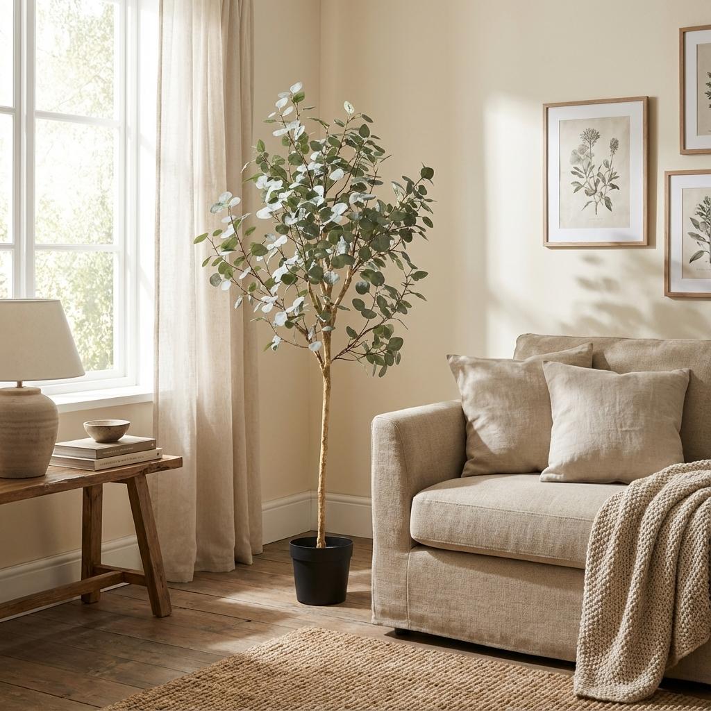 🌿 Kunst Eucalyptus – Decoratieve Kunstboom