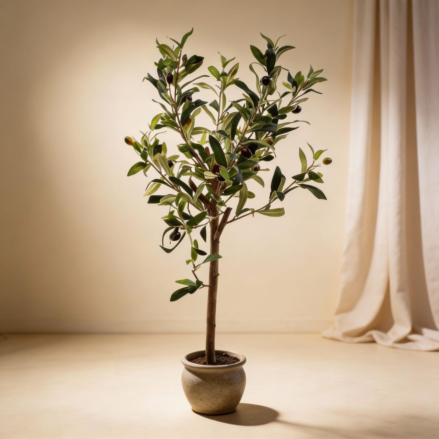 🌿 Olijfboom – Realistische Kunstplant in Pot (65 cm)