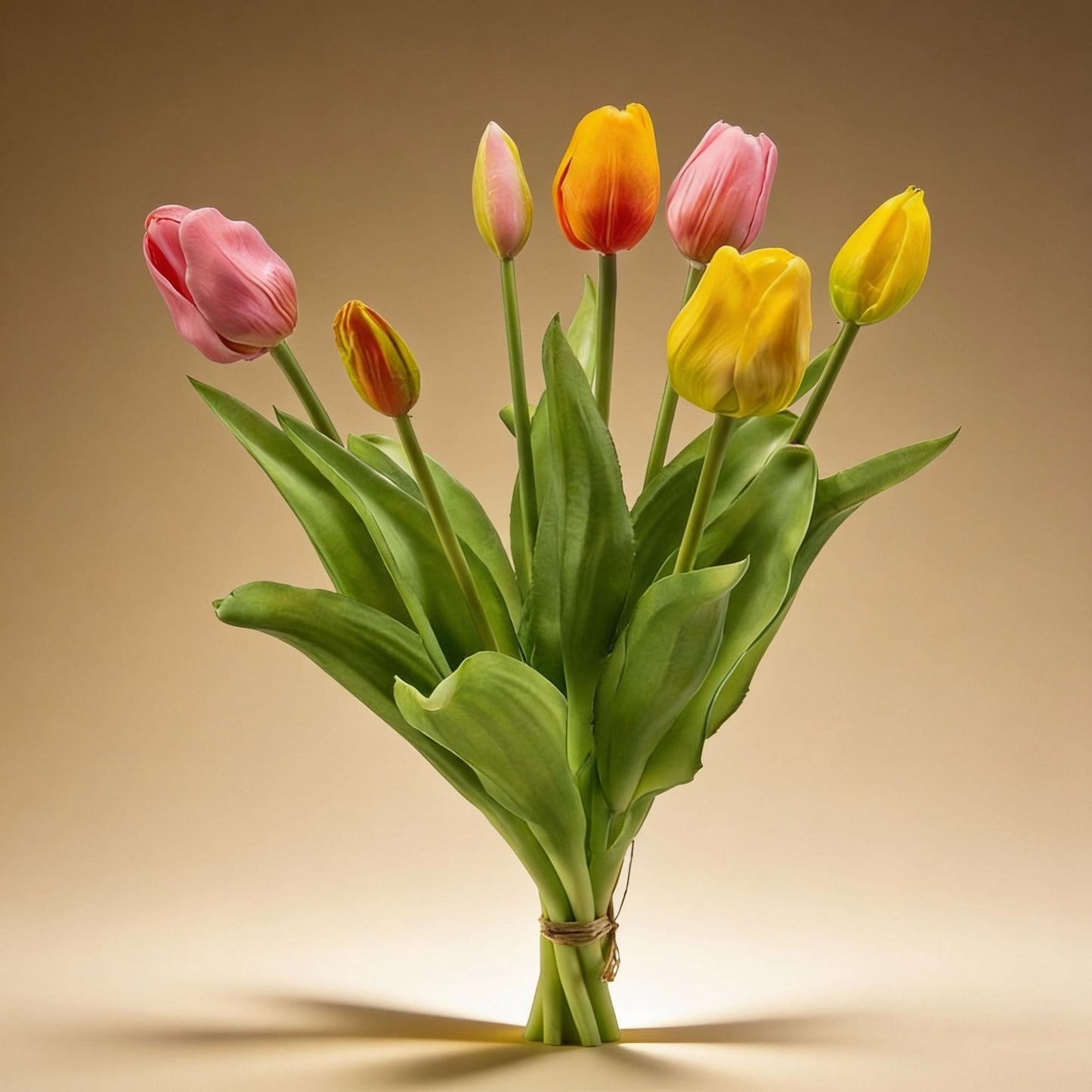 🌷 Vrolijke Mix – Real Touch Kunsttulpen (42 cm)