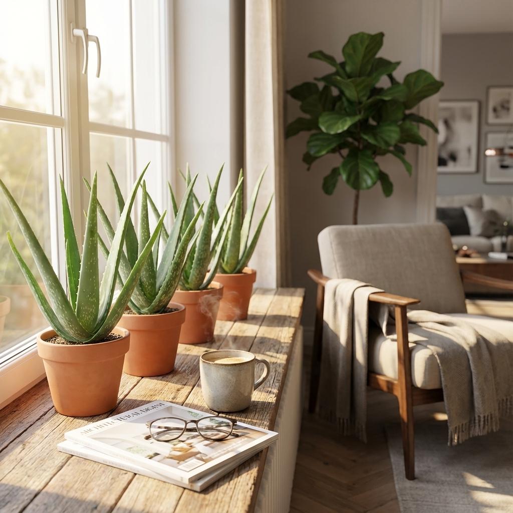 🌿 Aloë Vera Plant | Makkelijke Kamerplanten | (4 stuks kamerplanten)