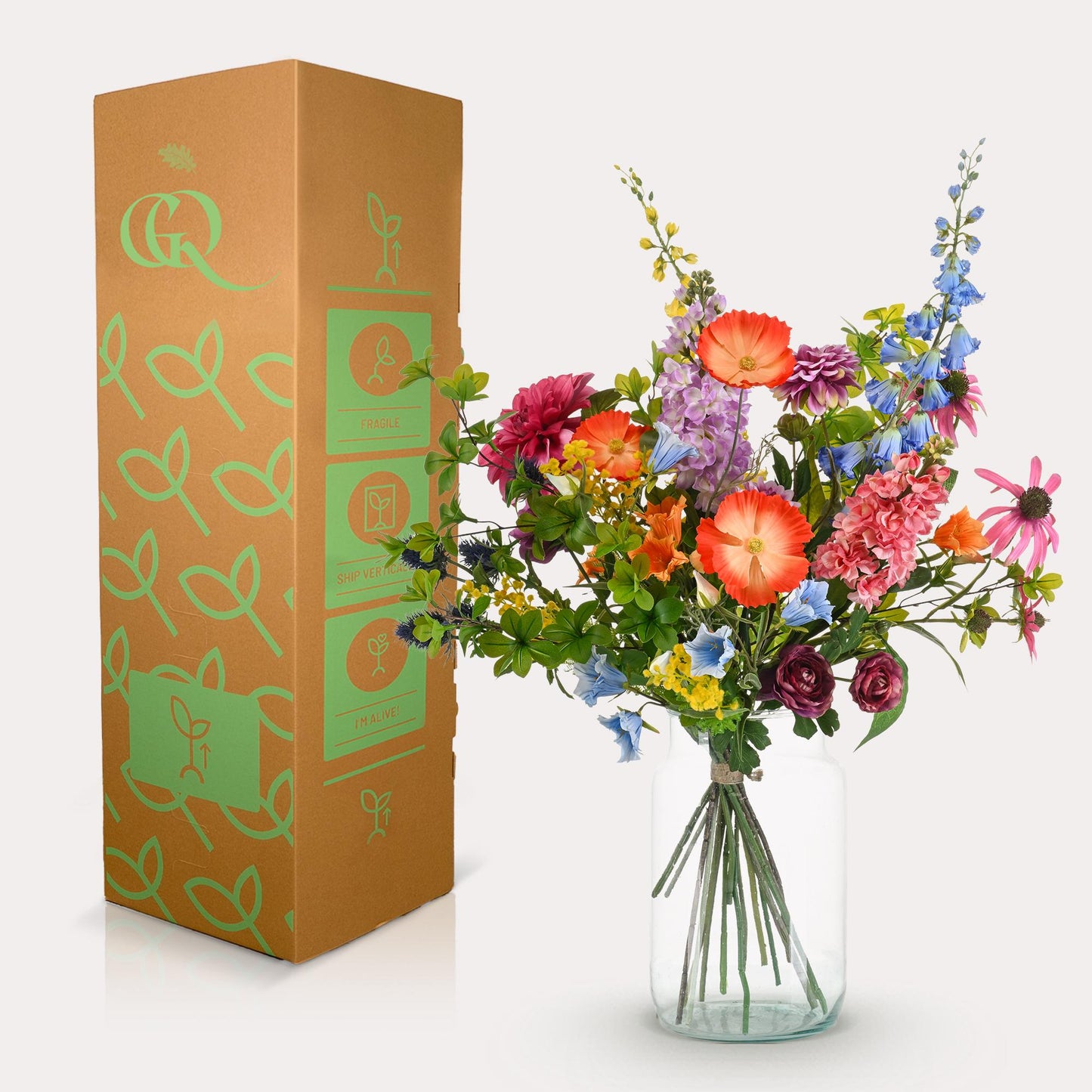 🌸 Kunstbloemen Boeket XL – Electric Love | Luxe Real Touch Boeket