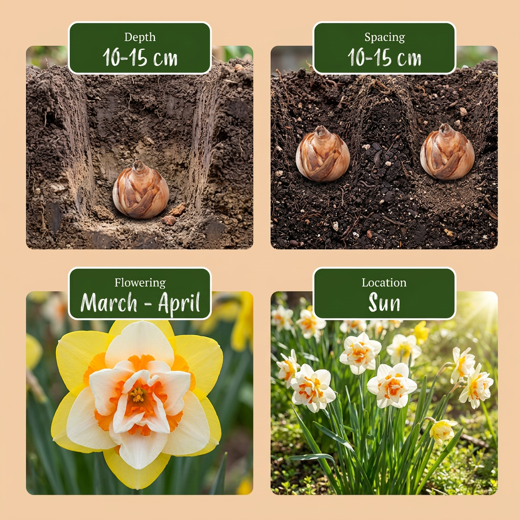 🌼 Narcissus Double Mix – Gevulde narcis | (20 stuks)