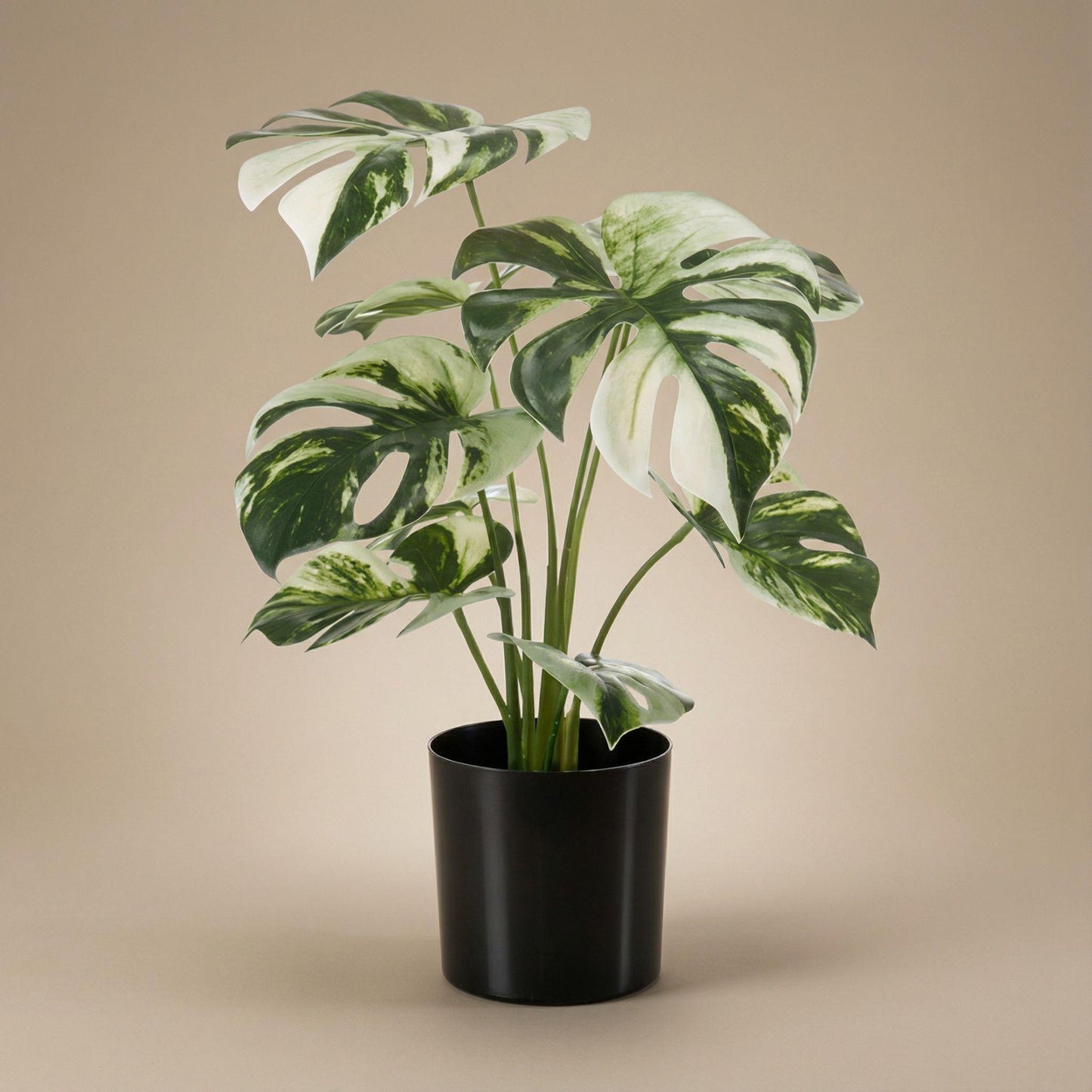 🌿 Kunst Monstera Bush in Pot – Decoratieve Kunstplant