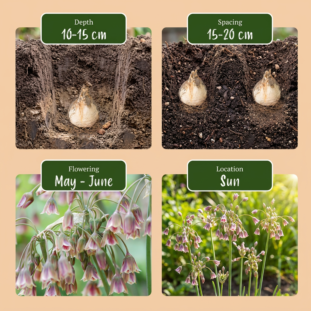 🌸 Allium siculum – Siciliaans honingklokje (320 stuks)