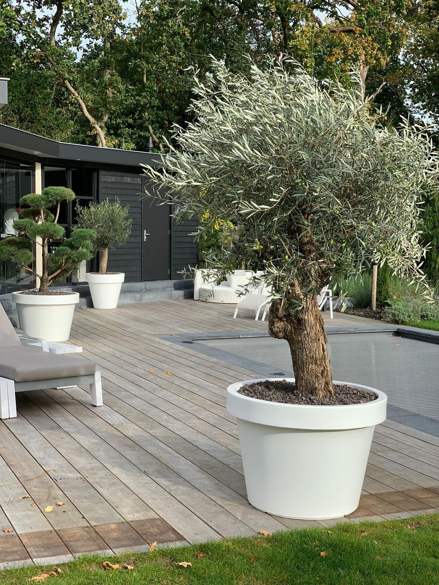 🪴 Lira Wit – Ronde Buitenpot | D65 x H58