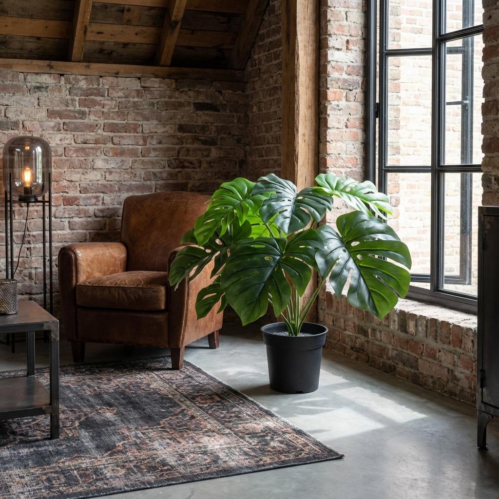 🌿 Kunst Monstera Deliciosa – Gatenplant Kunstplant
