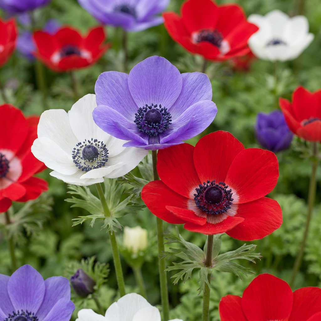 🌸 Anemone de Caen Mix – Klaproosanemoon | (60 stuks)