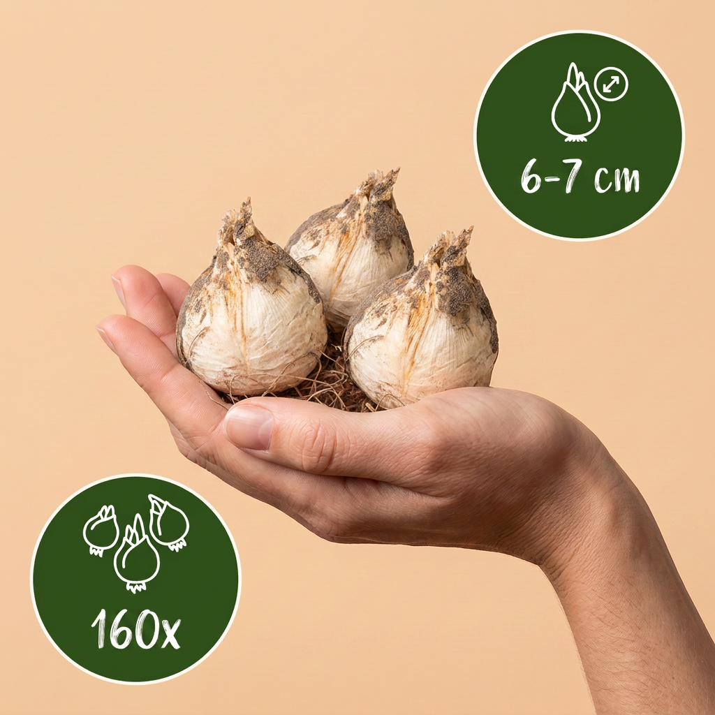 🤍 Allium ‘Ping Pong’ – Witte sierui (160 stuks)