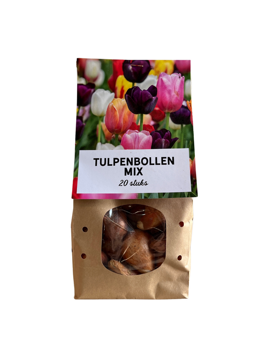 🌷 Tulpenbollen Mix Bundel – Kleurenmix (15 Zakjes)