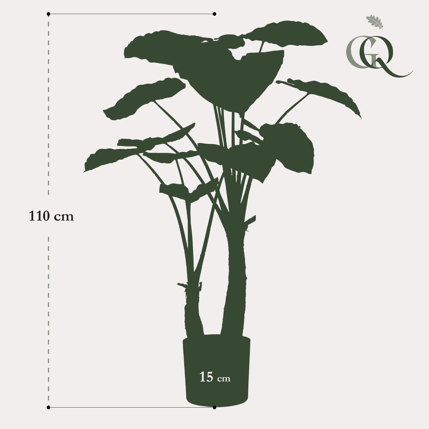 🌿 Kunst Alocasia – Olifantsoor Kunstplant