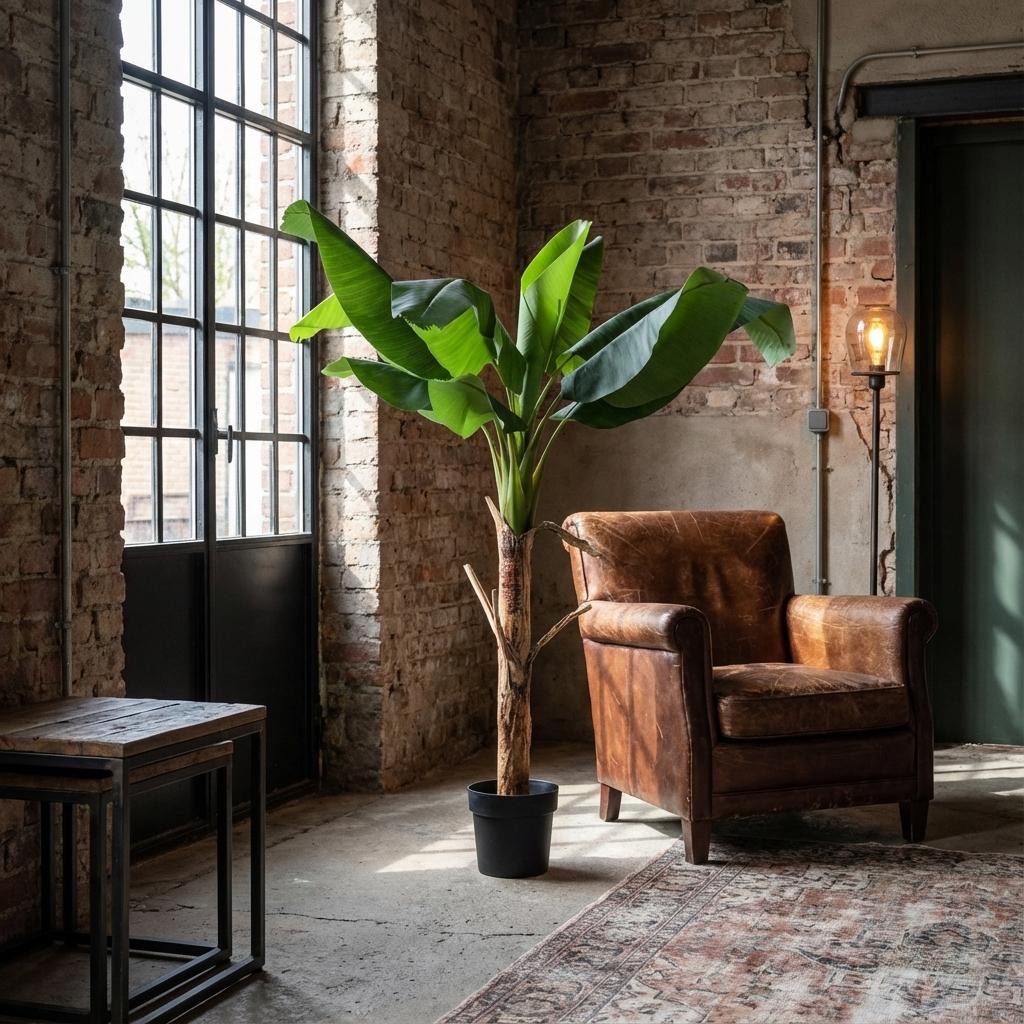 🌿 Kunst Bananenplant Musa – Tropische Kunstplant