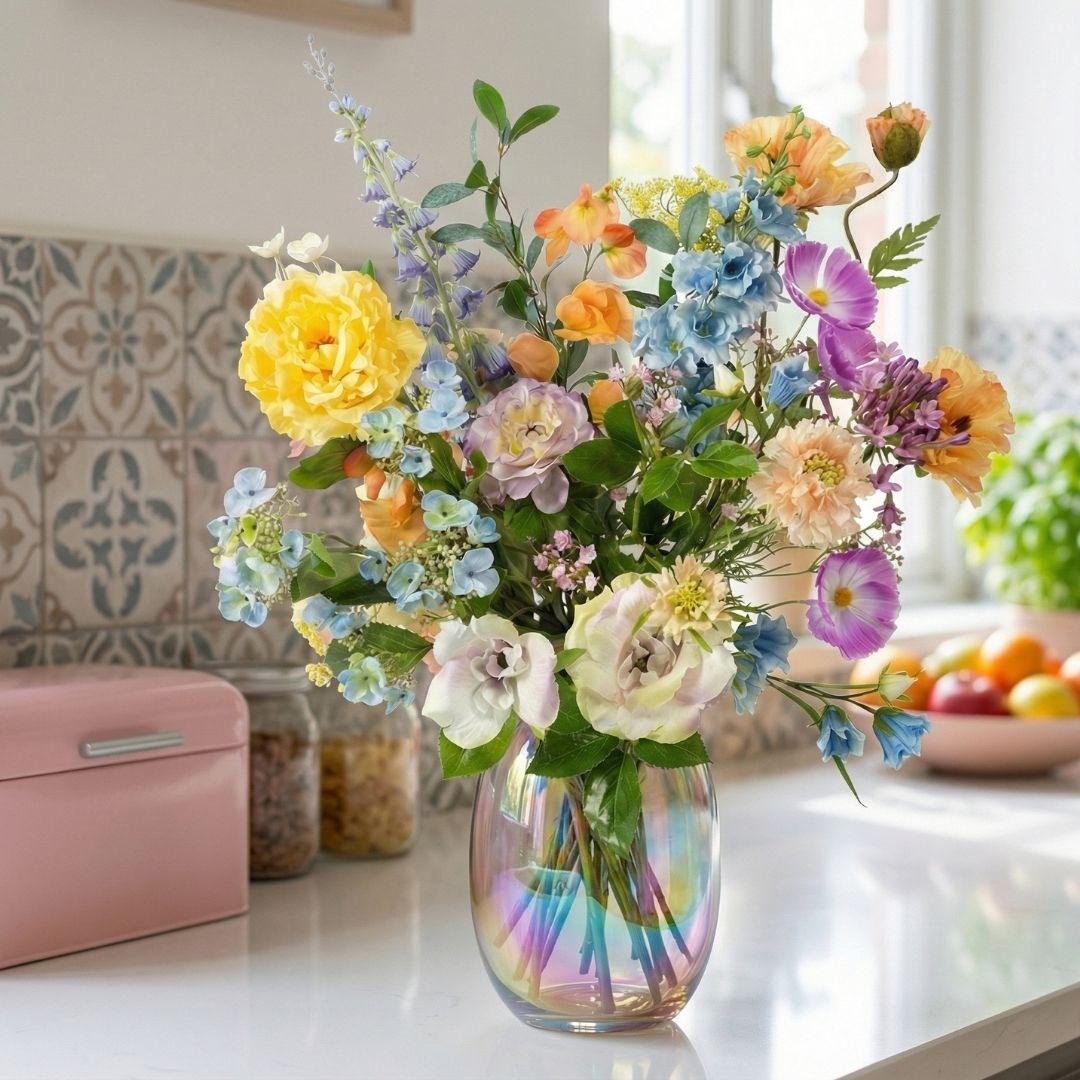 🌸 Soft Spring Deluxe – Real Touch Kunstboeket (85 cm)