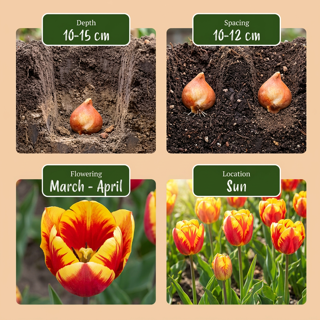 🌷 Tulipa Triumph mix – Triomftulpenmix (280 stuks)