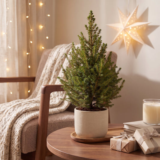 🎄 Picea glauca ‘Conica’ – Groene kegelspar voor een sfeervolle kerst