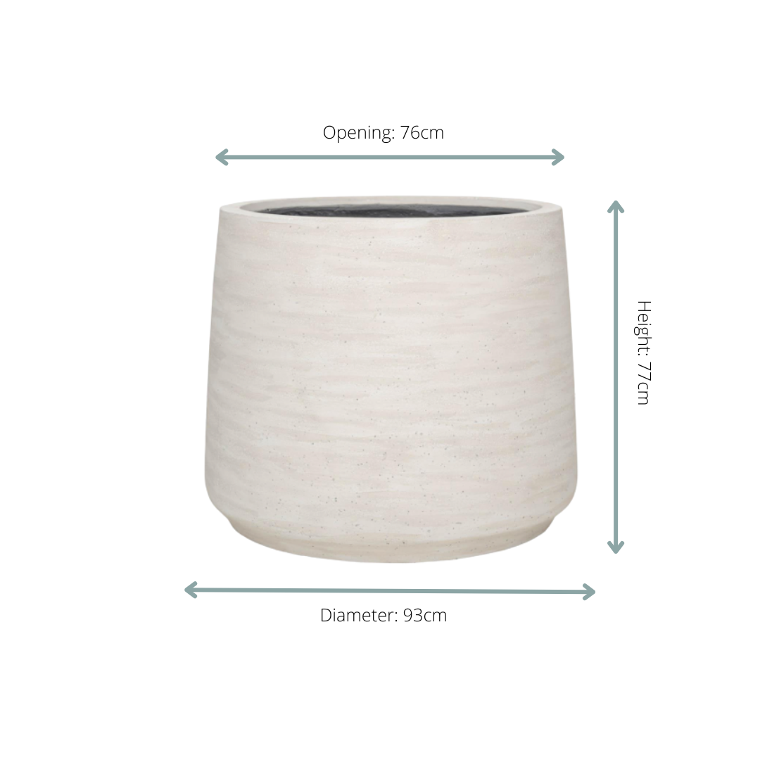 🪴 Pot Jumbo Patt Ivory Washed – D93 x H77 cm
