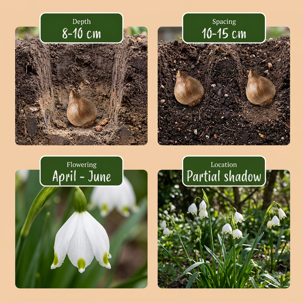 🤍 Leucojum aestivum – Zomersneeuwklokje (320 stuks)
