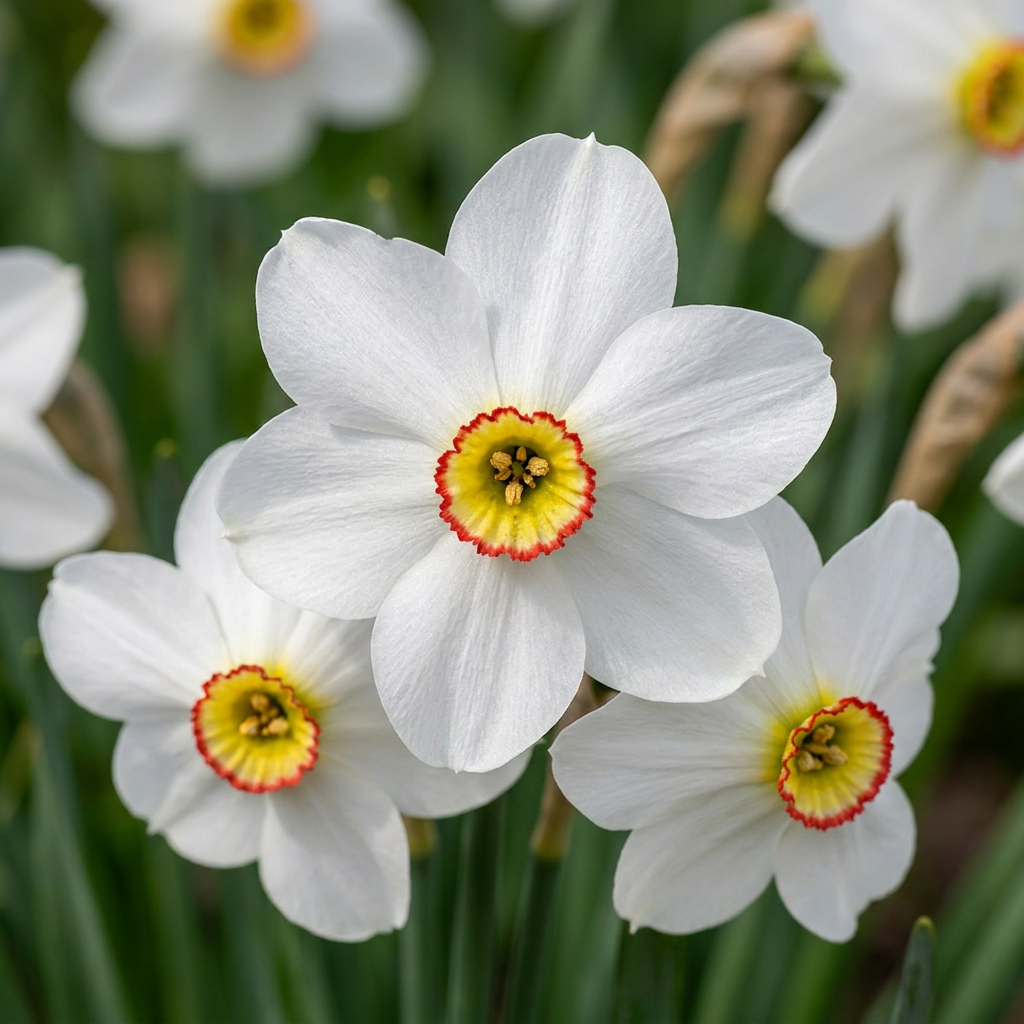 🤍 Narcissus poeticus ‘Recurvus’ – Witte fakkelnarcis (20 stuks)