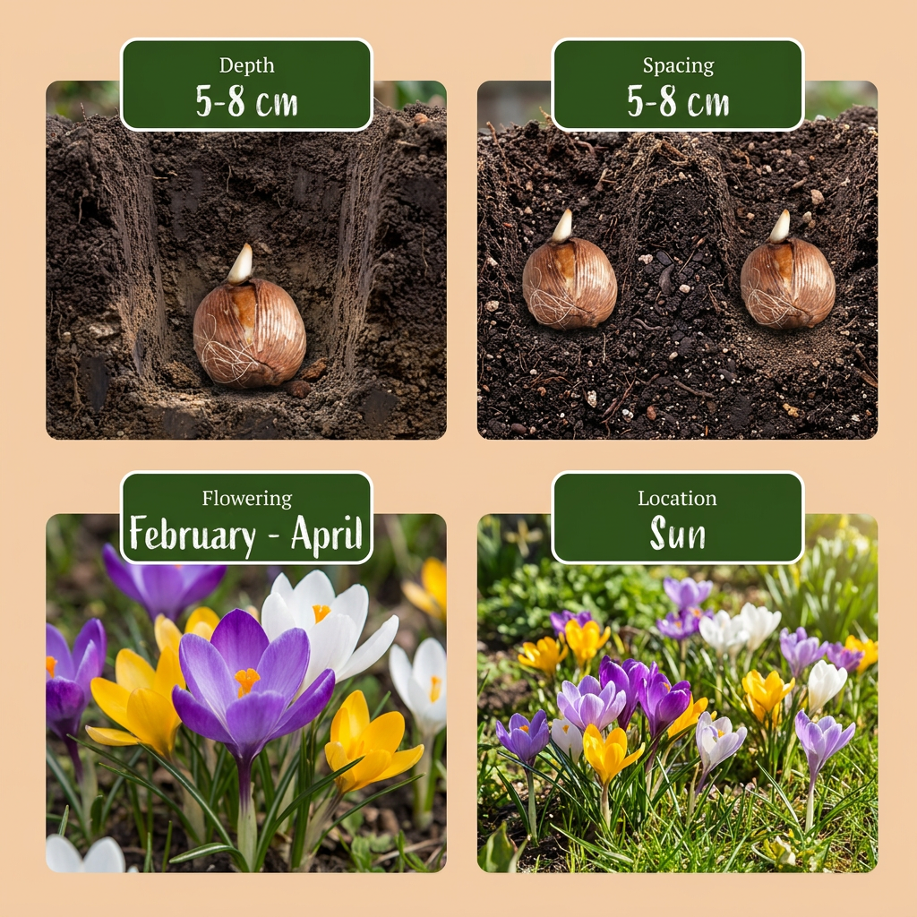 🌸 Crocus Species mix – Krokus soortenmix (400 stuks)